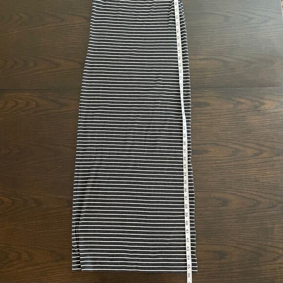 H&M Divided Striped Gray Maxi Dress, Women's M Casual Comfort Coastal Minimalist - Picture 4 of 7